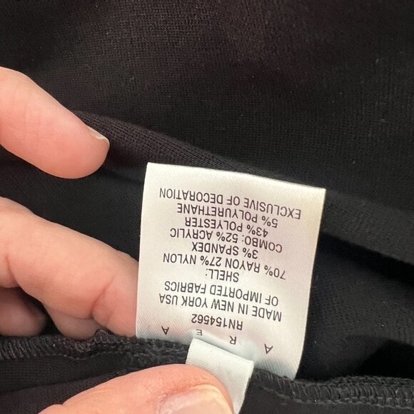 AREA black long sleeve crystal belted mini dress size XS - Picture 6 of 6